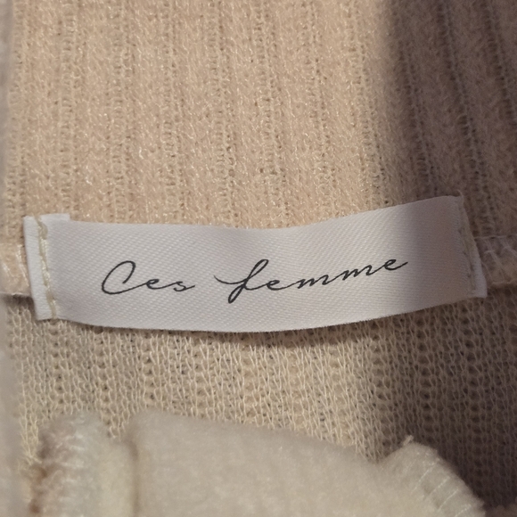 Ces Femme Womens Pastel Striped Colorblock Soft Fleece Pullover Sweater Large - Picture 7 of 7